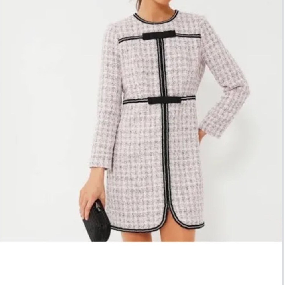 Pink Tweed Women's wool dress